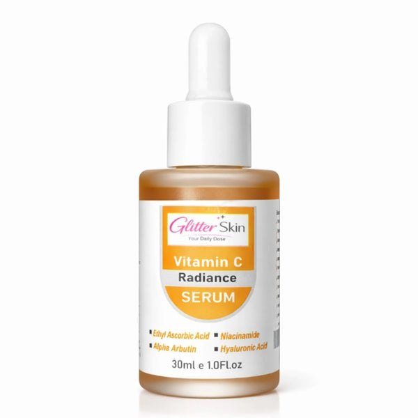 Glitter Skin Vitamin C Radiance Serum 30ml for brighter-looking skin, dark spots, uneven skin tone and daily hydration